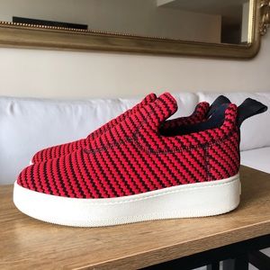 Celine Slip-On Sneakers sz 39 Red and black